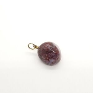 mottled purple stone pendant